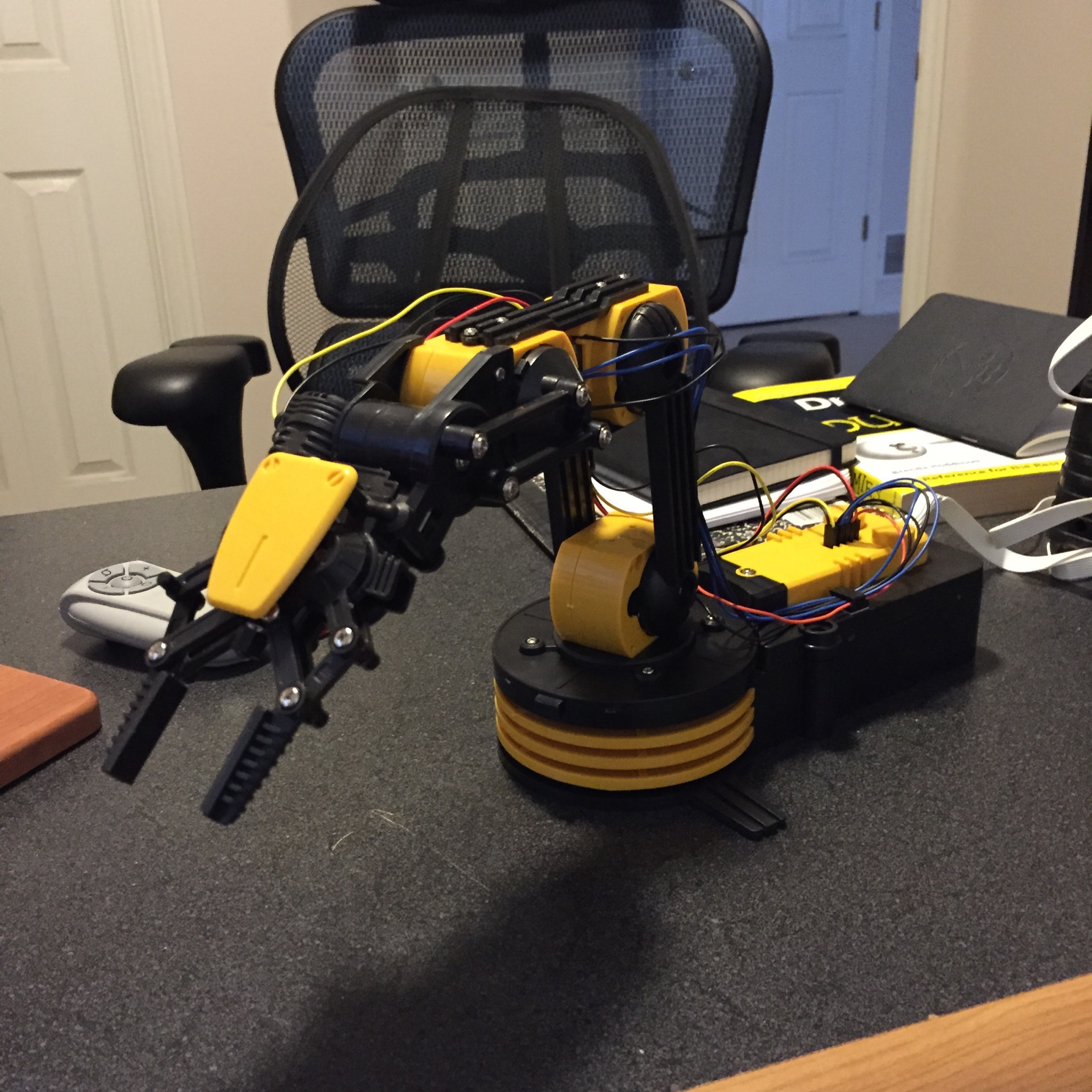 Completed robot arm